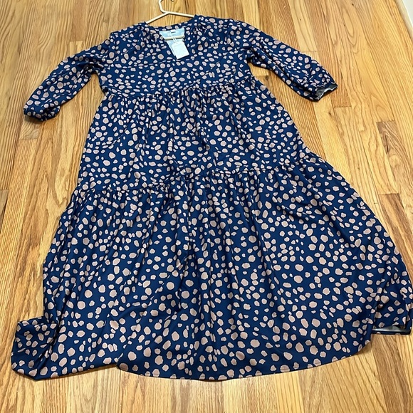 Midi-Maxi Dress in blueberry animal print, size large (16-18) - Picture 9 of 11